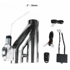 Clapet D'échappement 76mm Valve électrique 3" - Télécommande