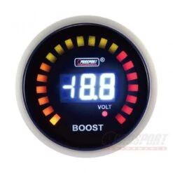 Pression Turbo/Voltmètre - 2 En 1 - Manomètre Prosport - LCD - 52mm